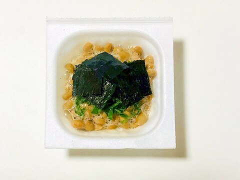 納豆の大葉添え